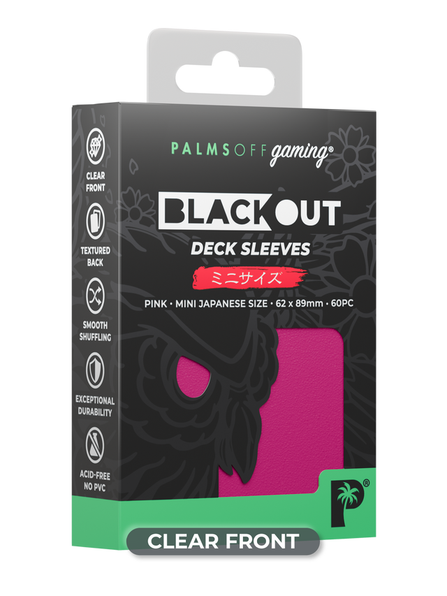 Blackout Deck Sleeves - Japanese Mini Size