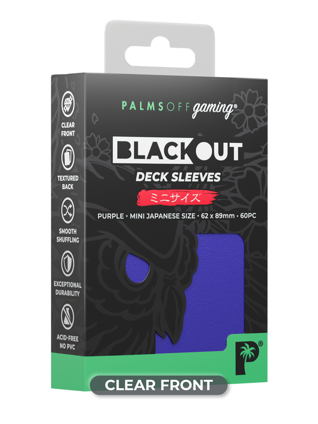 Blackout Deck Sleeves - Japanese Mini Size