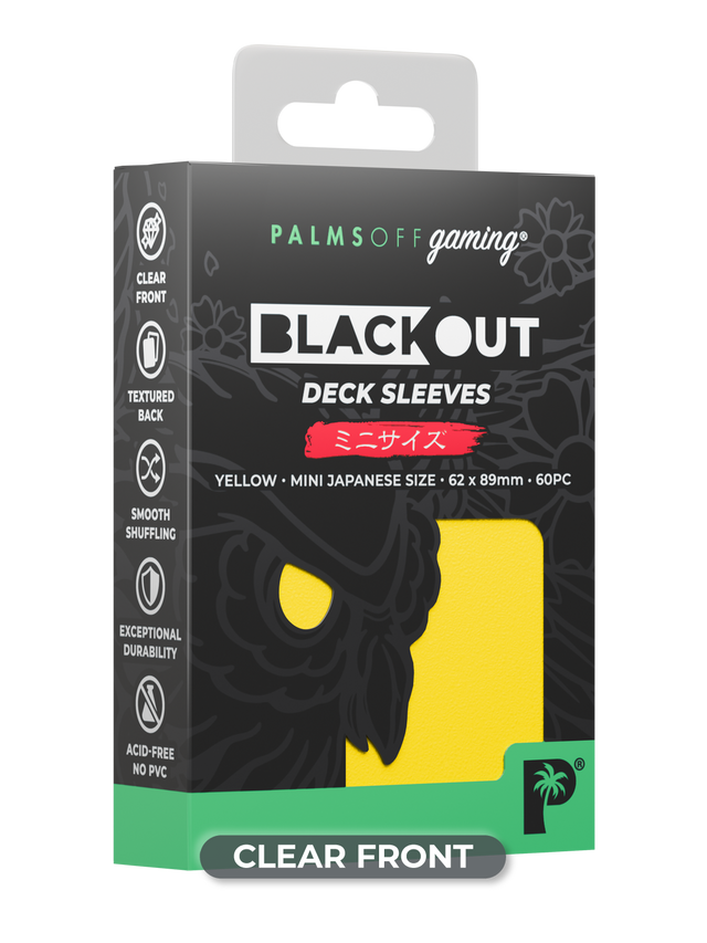 Blackout Deck Sleeves - Japanese Mini Size