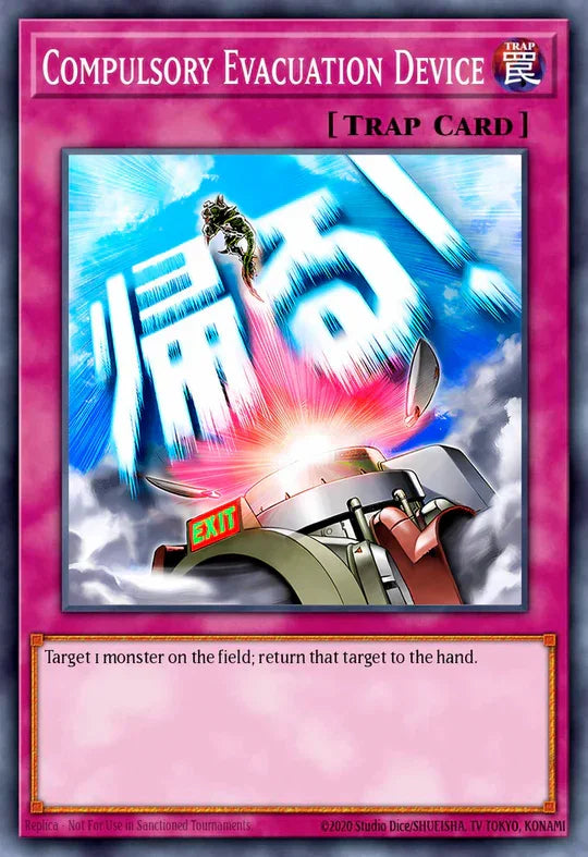 Compulsory Evacuation Device (Variant Art) - RA05-EN125 - 1st Edition - Starlight Rare