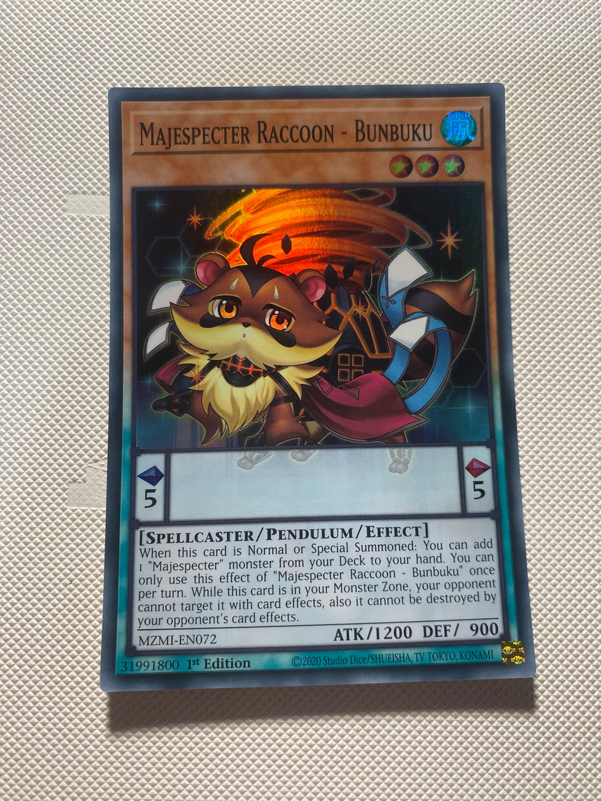Majespecter Raccoon - Bunbuku Super Rare Near Mint