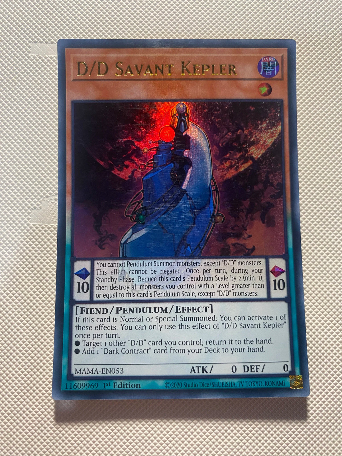 D/d Savant Kepler Ultra Rare Near Mint