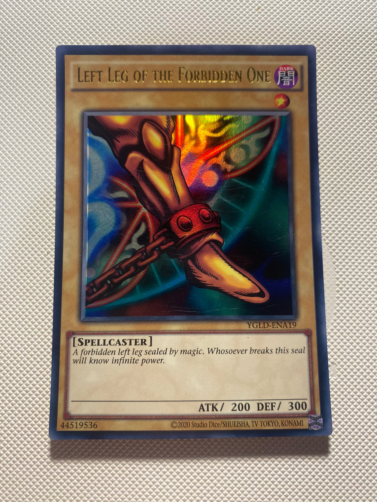 Left LEG OF THE Forbidden ONE Ultra Rare Near Mint