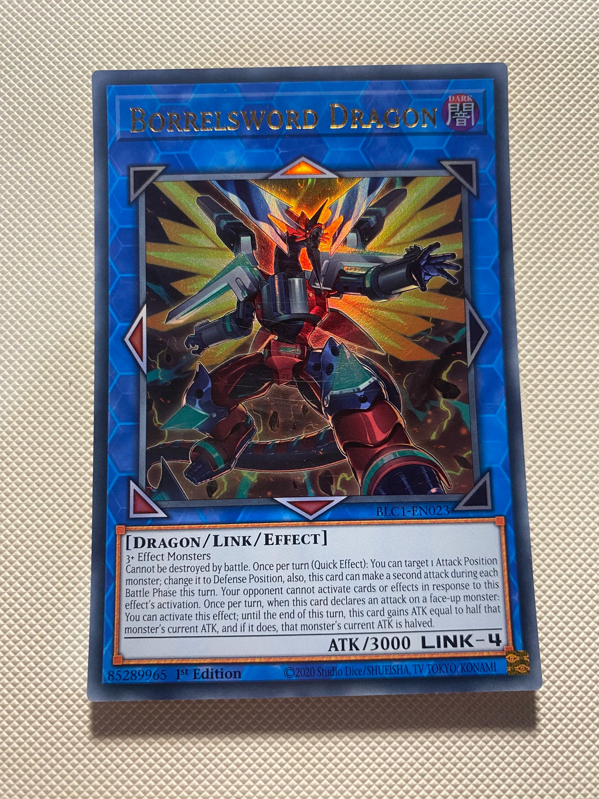 Borrelsword Dragon Ultra Rare Near Mint