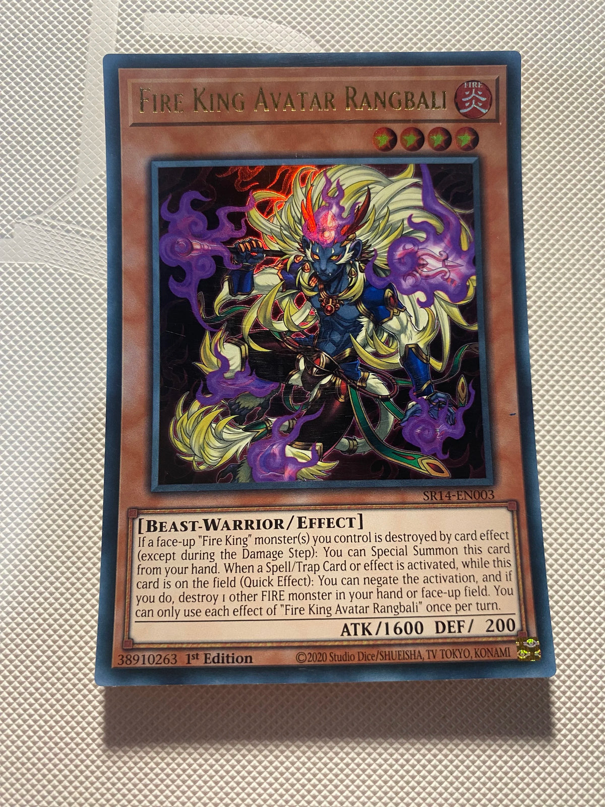 Fire King Avatar Rangbali Ultra Rare Near Mint