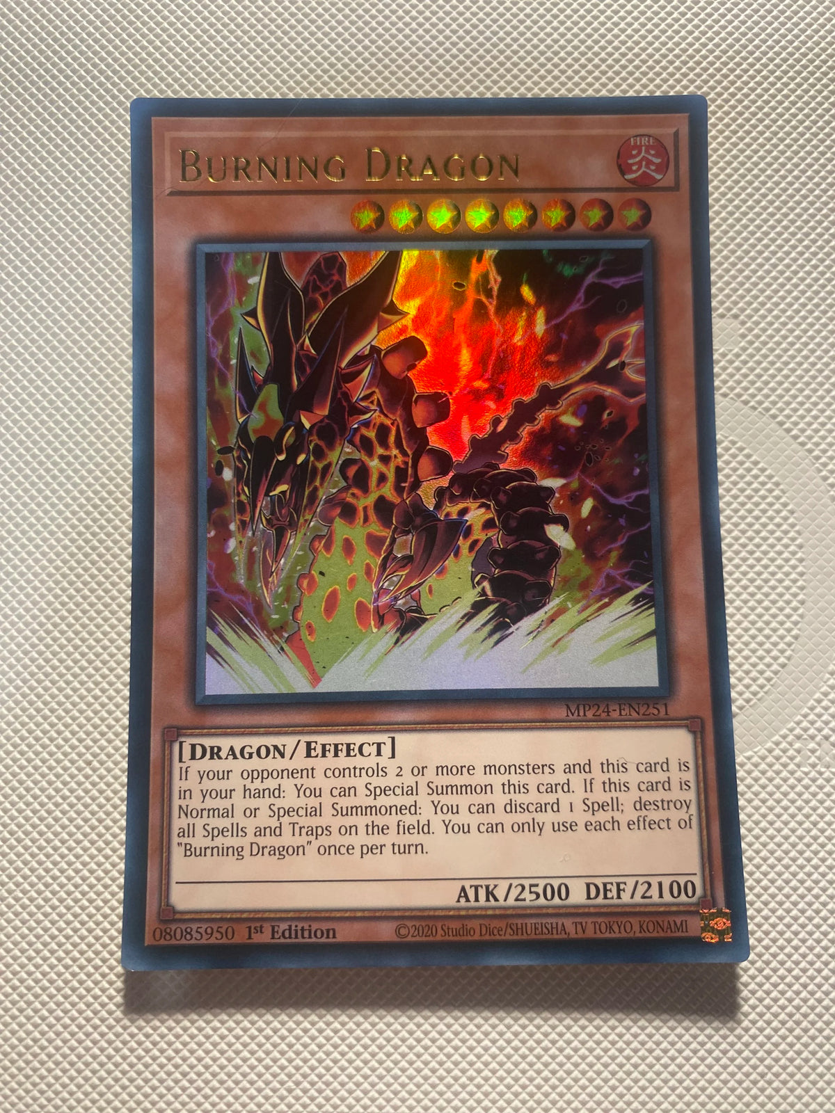 Burning Dragon Ultra Rare Near Mint