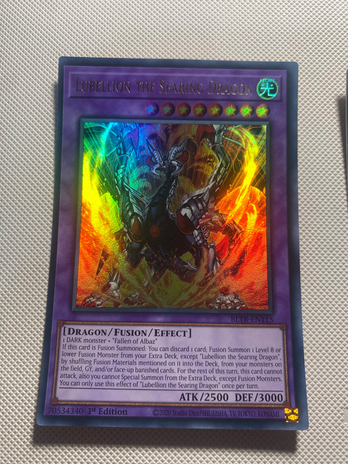 Lubellion THE Searing Dragon Ultra Rare Near Mint