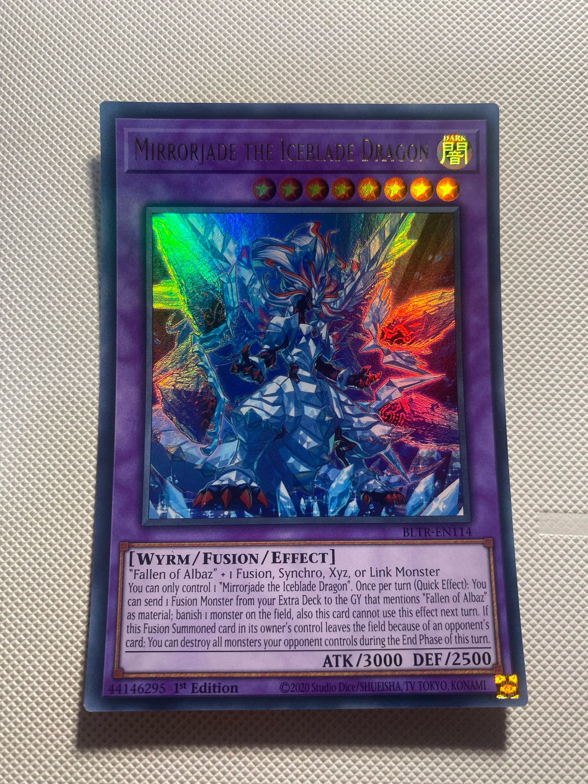Mirrorjade THE Iceblade Dragon Ultra Rare Near Mint
