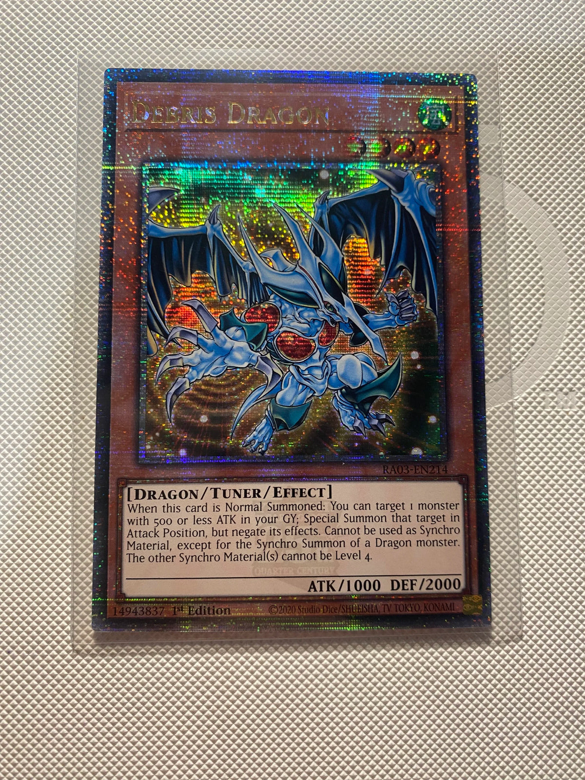 Debris Dragon Quarter Century Secret Rare Near Mint