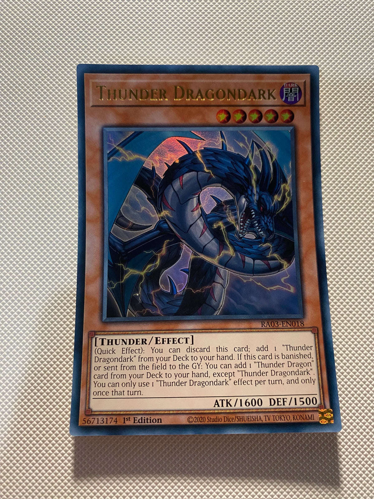 Thunder Dragondark Ultra Rare Near Mint