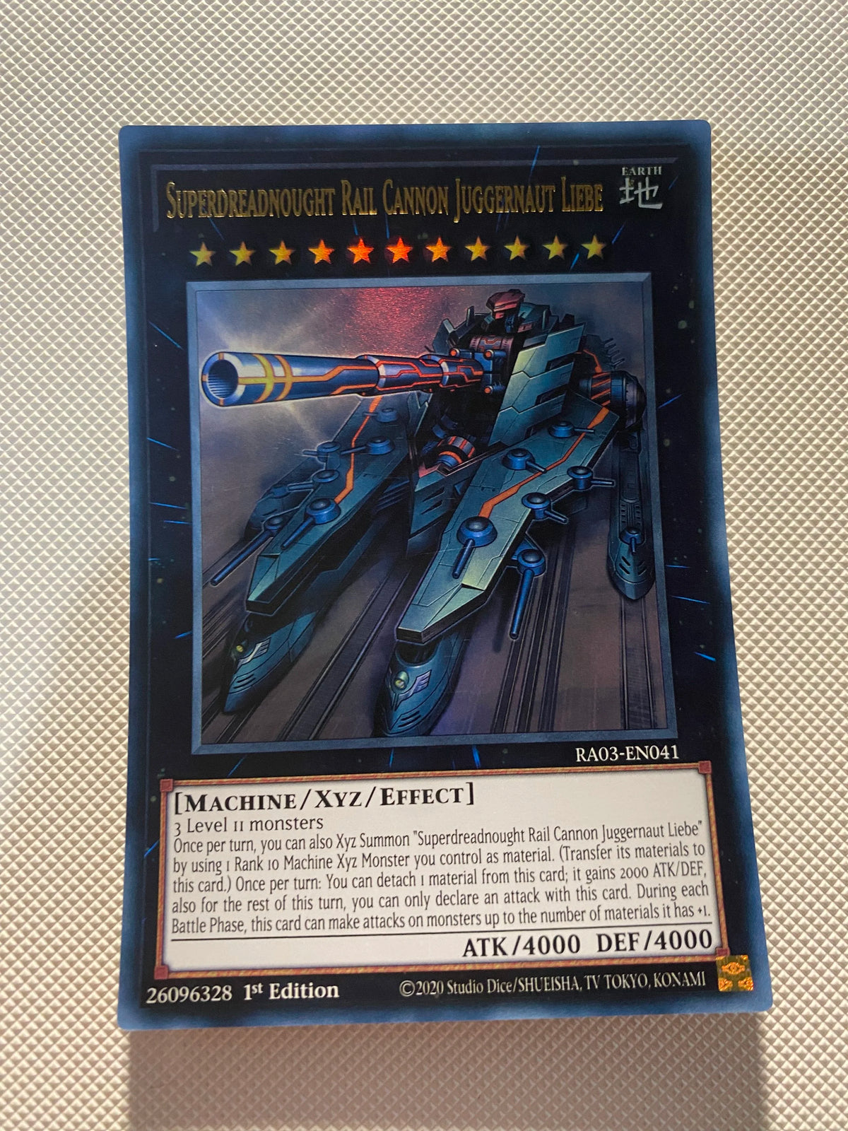 Superdreadnought Rail Cannon Juggernaut Liebe Ultra Rare Near Mint