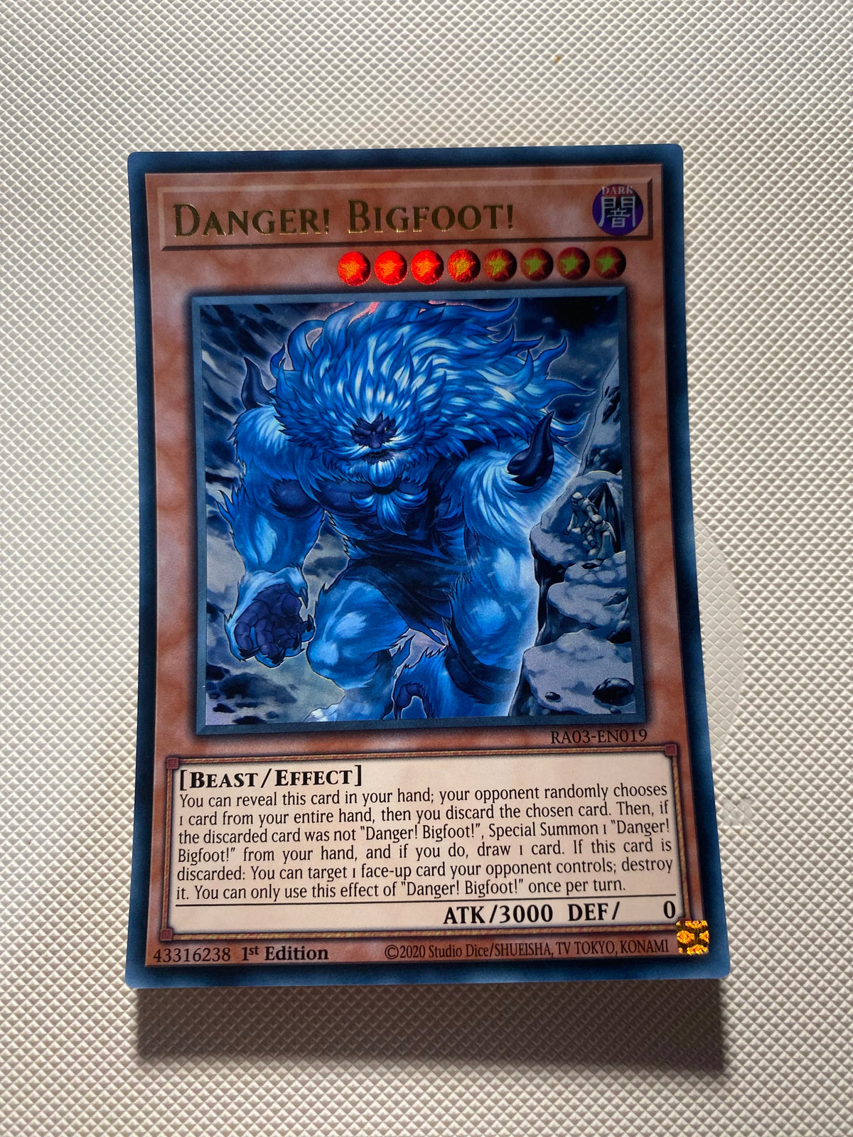 Danger! Bigfoot! Ultra Rare Near Mint