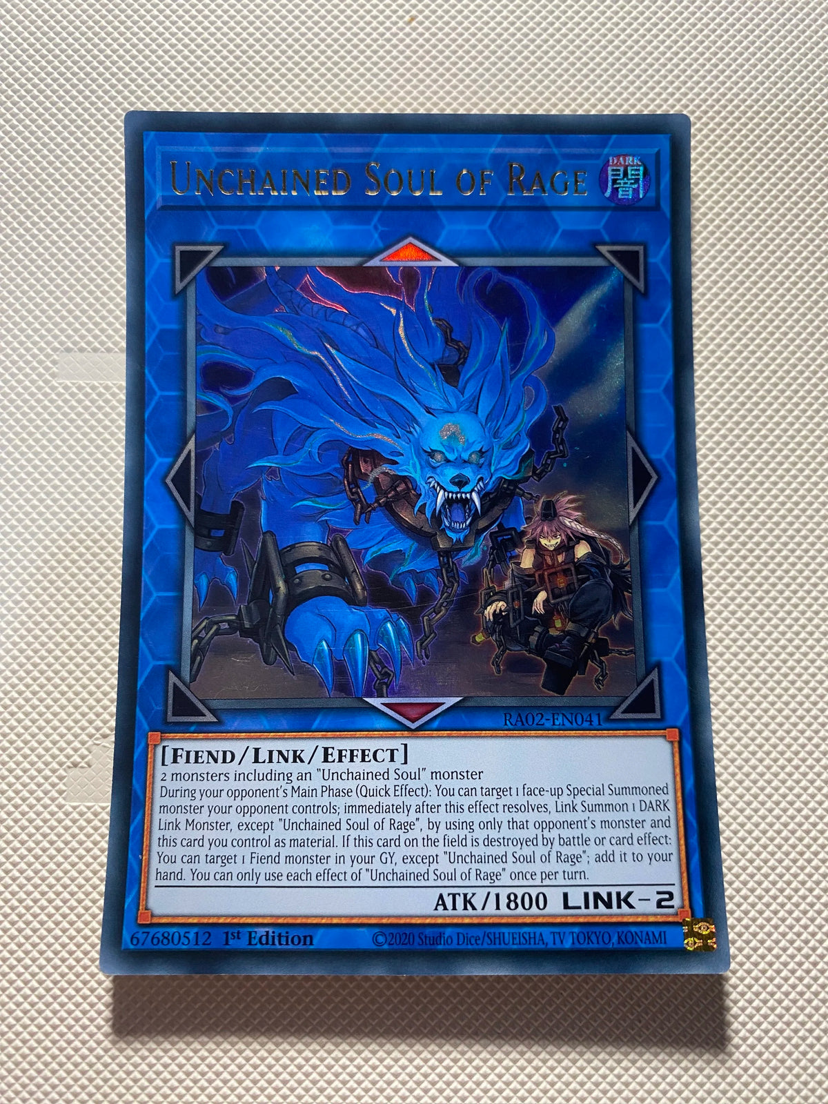 Unchained Soul OF Rage Ultra Rare Near Mint