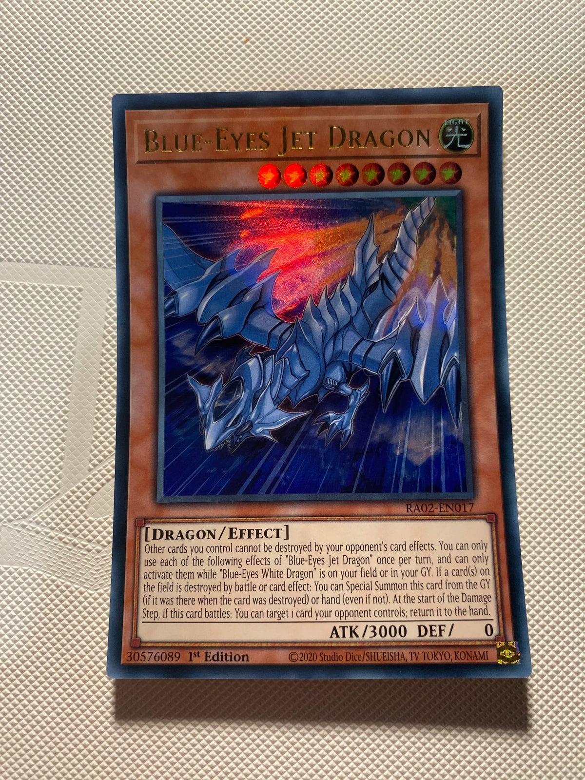 Blue-eyes JET Dragon Ultra Rare Near Mint