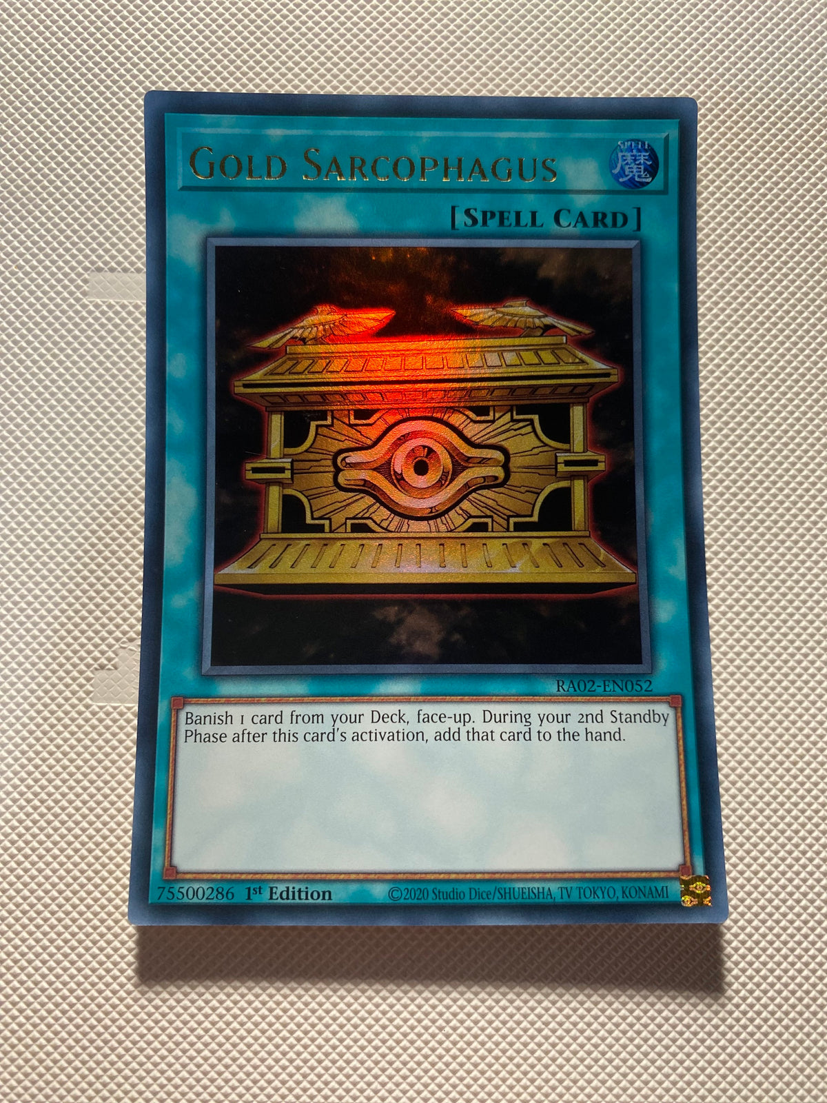Gold Sarcophagus Ultra Rare Near Mint