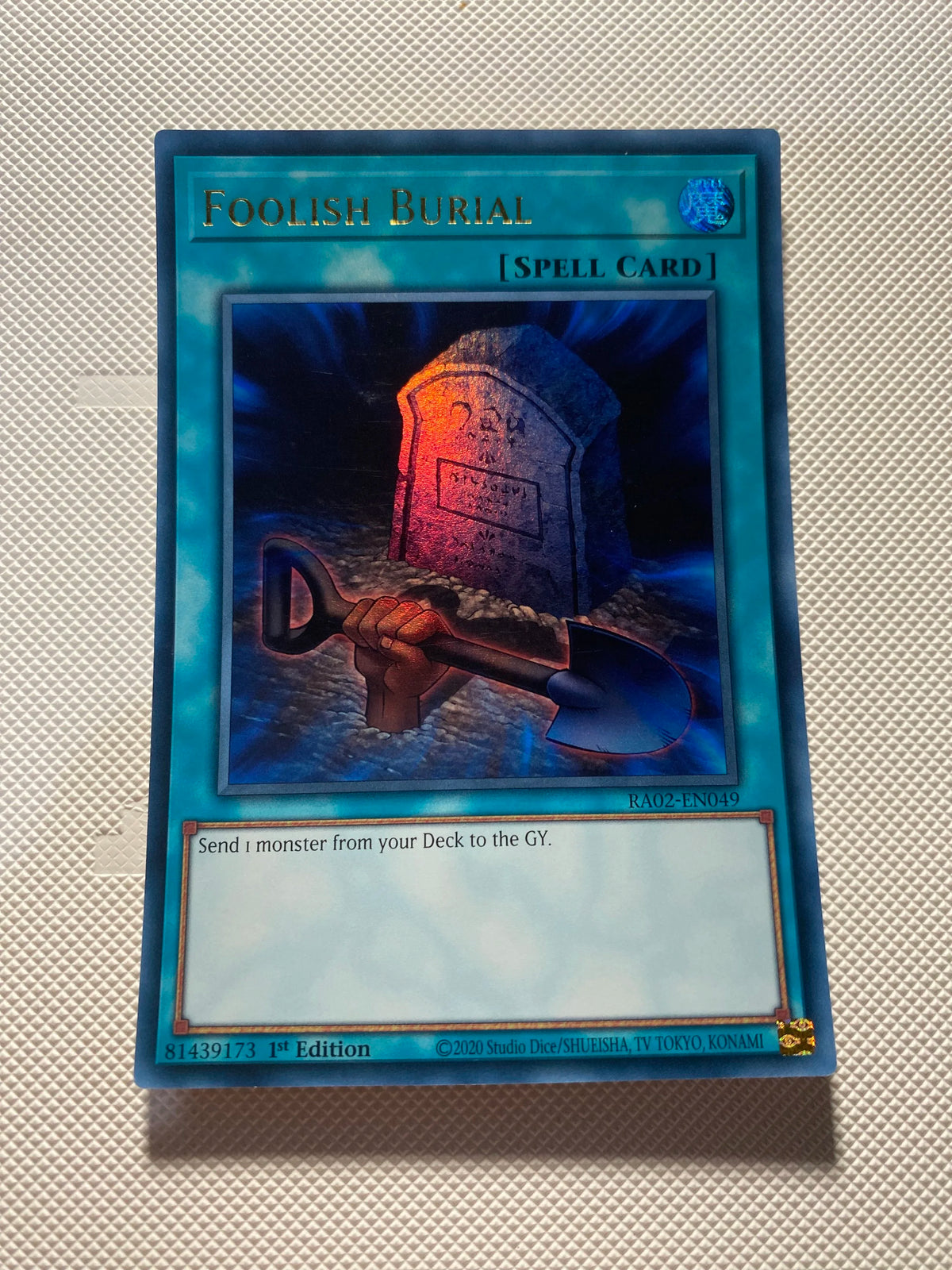 Foolish Burial Ultra Rare Near Mint