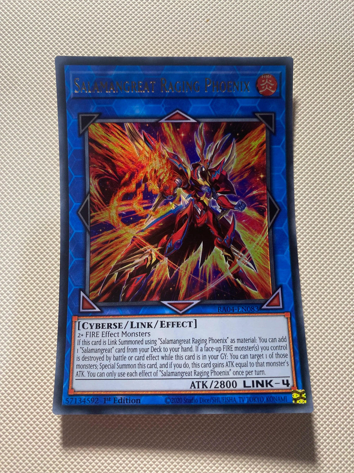 Salamangreat Raging Phoenix Ultra Rare Near Mint