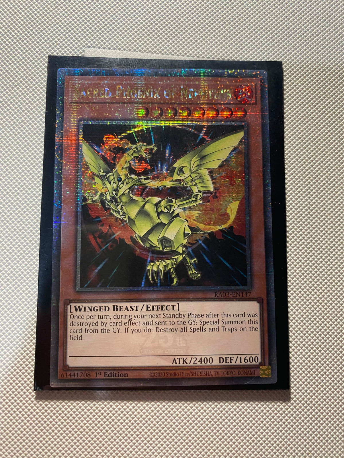 Sacred Phoenix OF Nephthys Quarter Century Secret Rare Near Mint