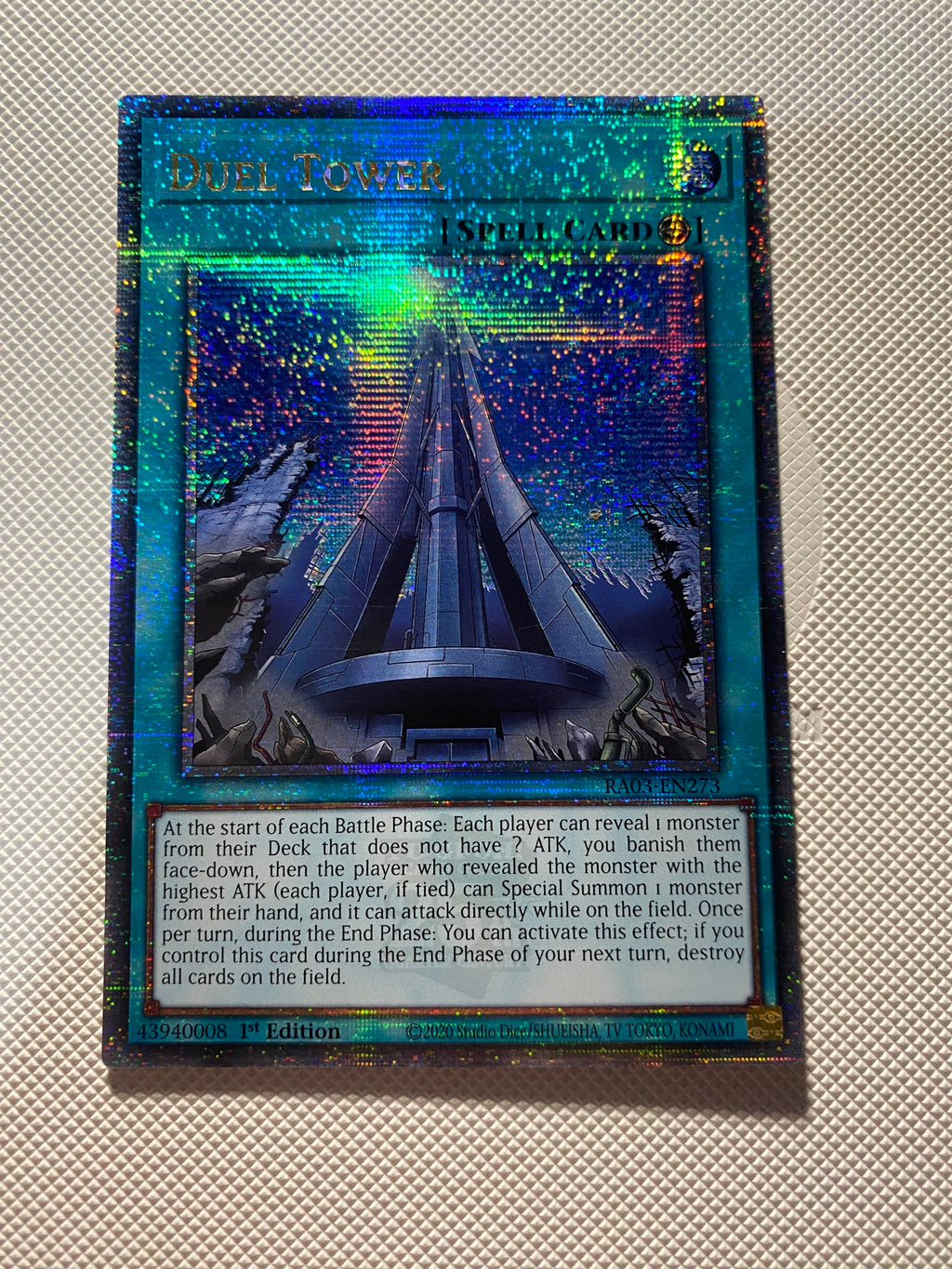 Duel Tower Quarter Century Secret Rare Lightly Played