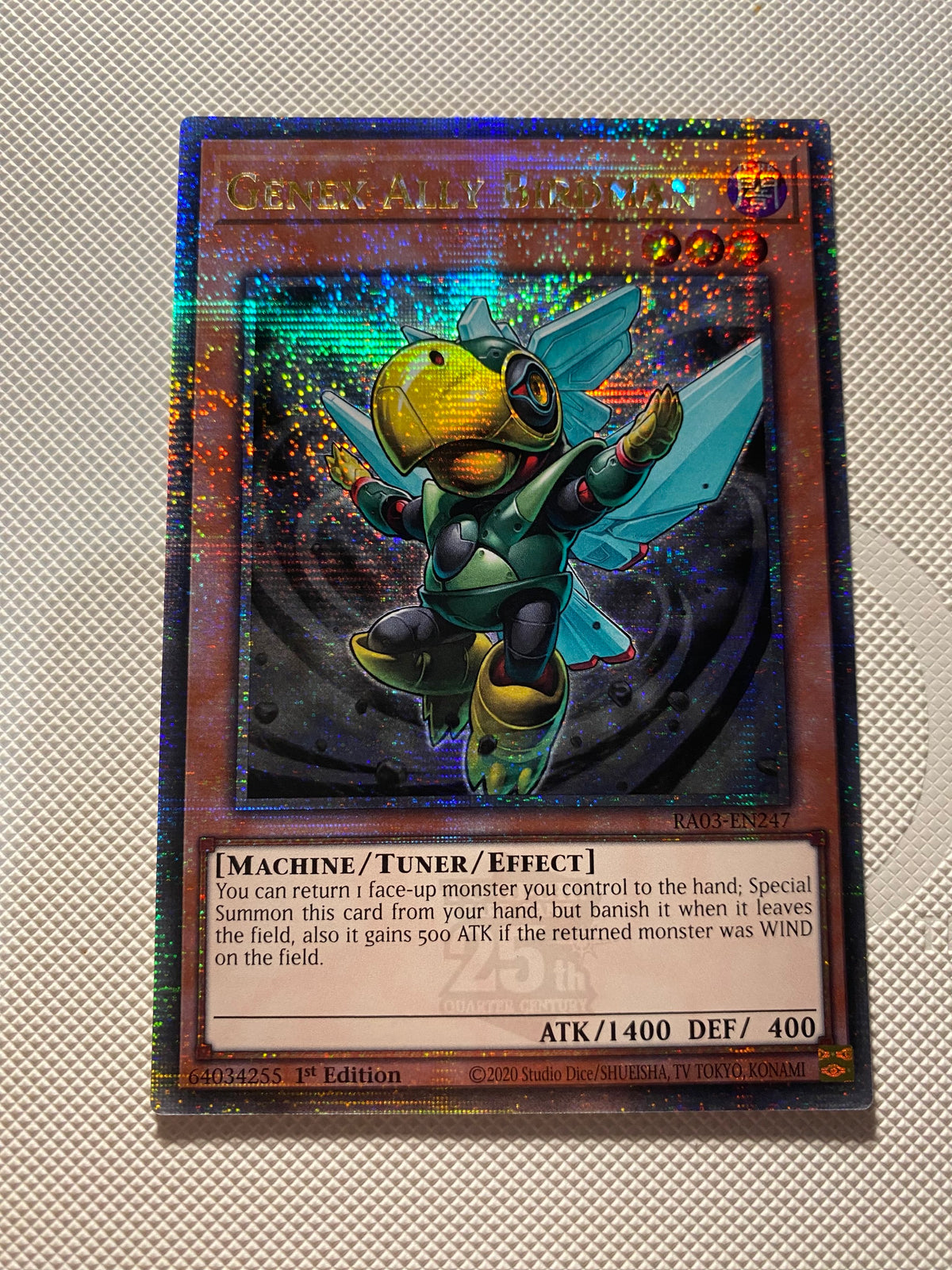 Genex Ally Birdman Quarter Century Secret Rare Near Mint