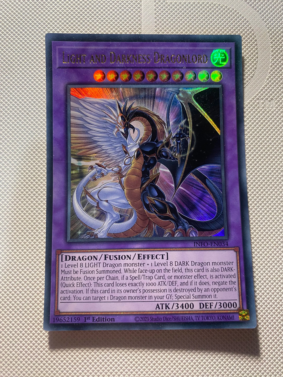 Light AND Darkness Dragonlord Ultra Rare Near Mint