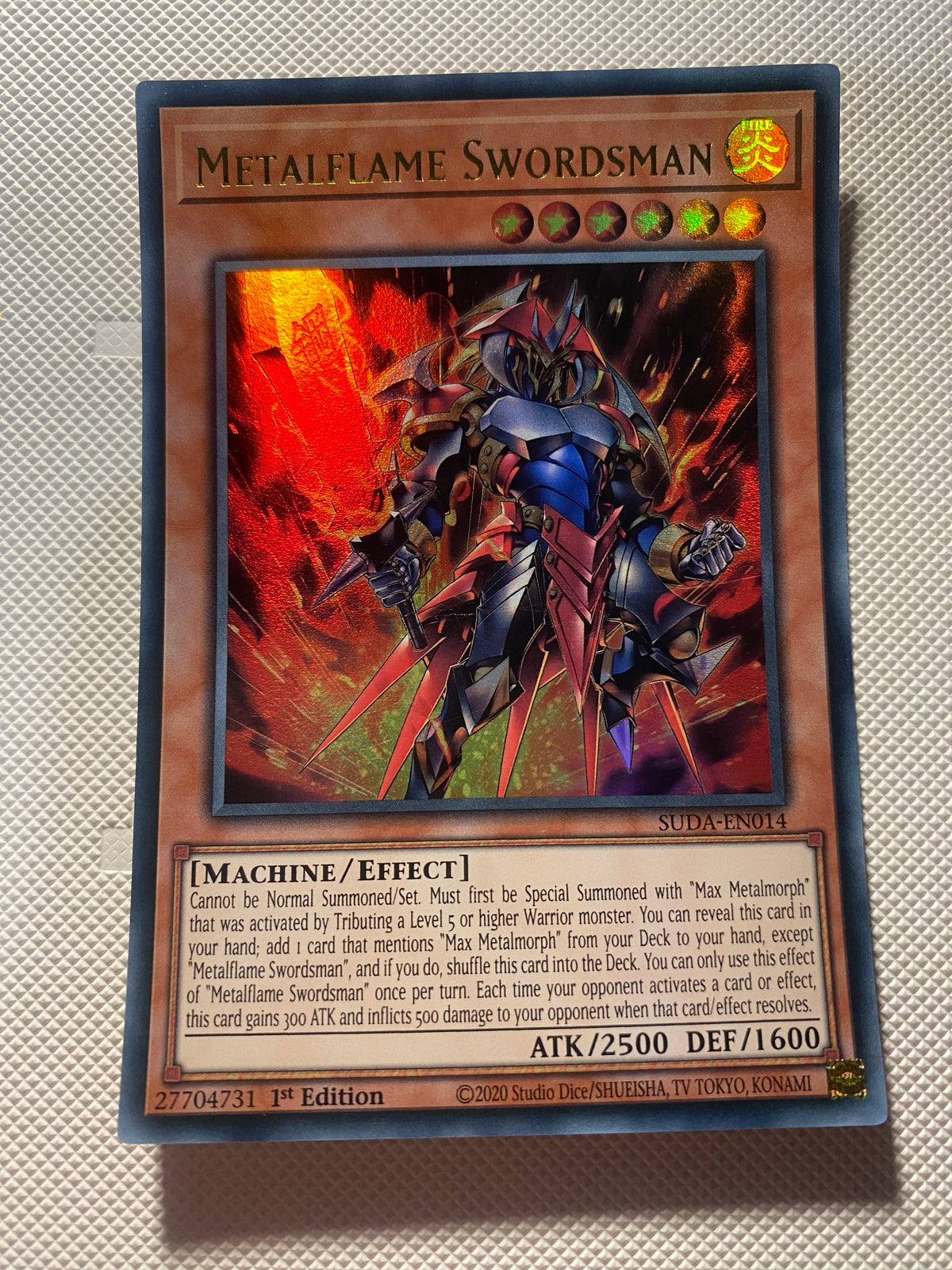 Metalflame Swordsman Ultra Rare Near Mint