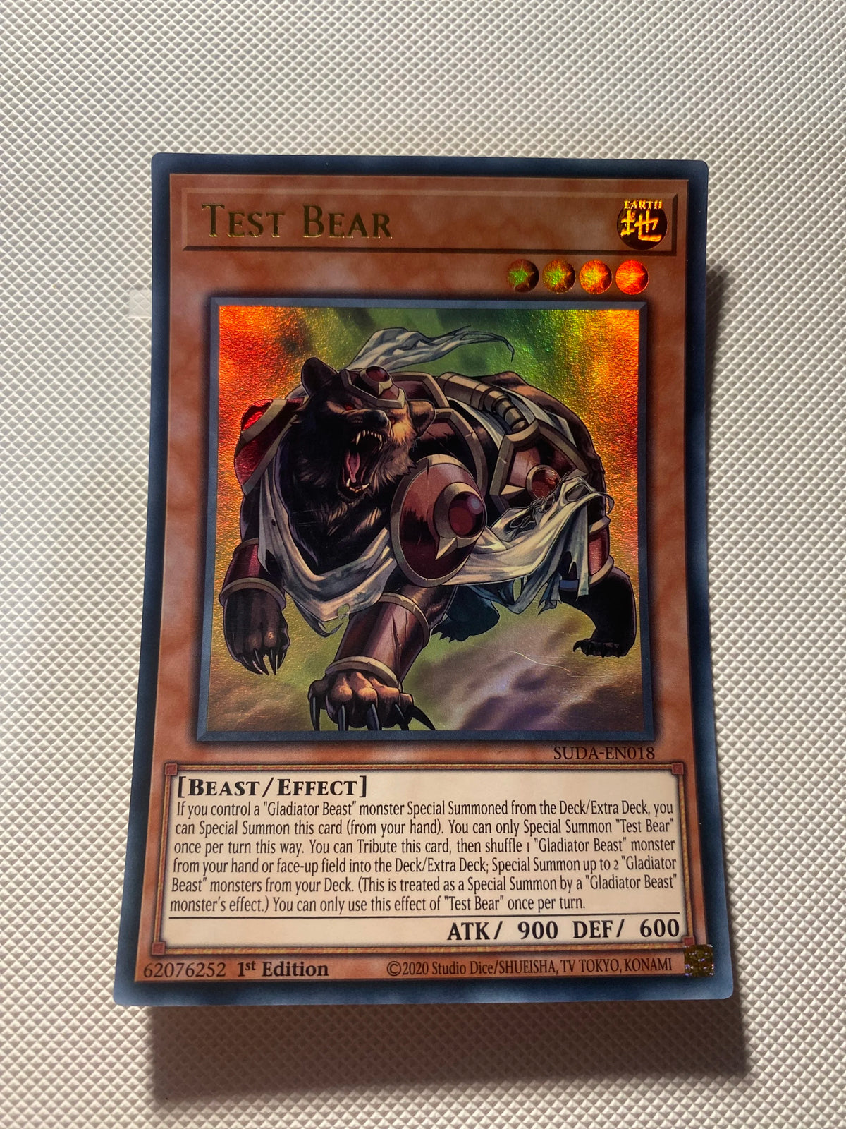 Test Bear Ultra Rare Near Mint