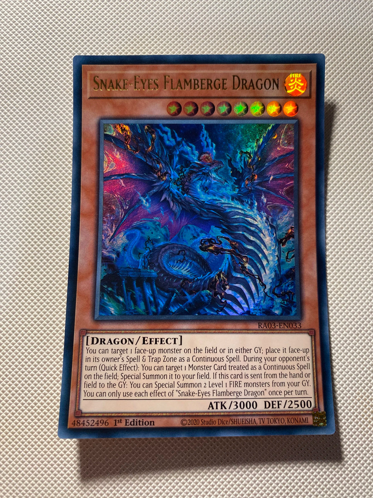 Snake-eyes Flamberge Dragon Ultra Rare Near Mint