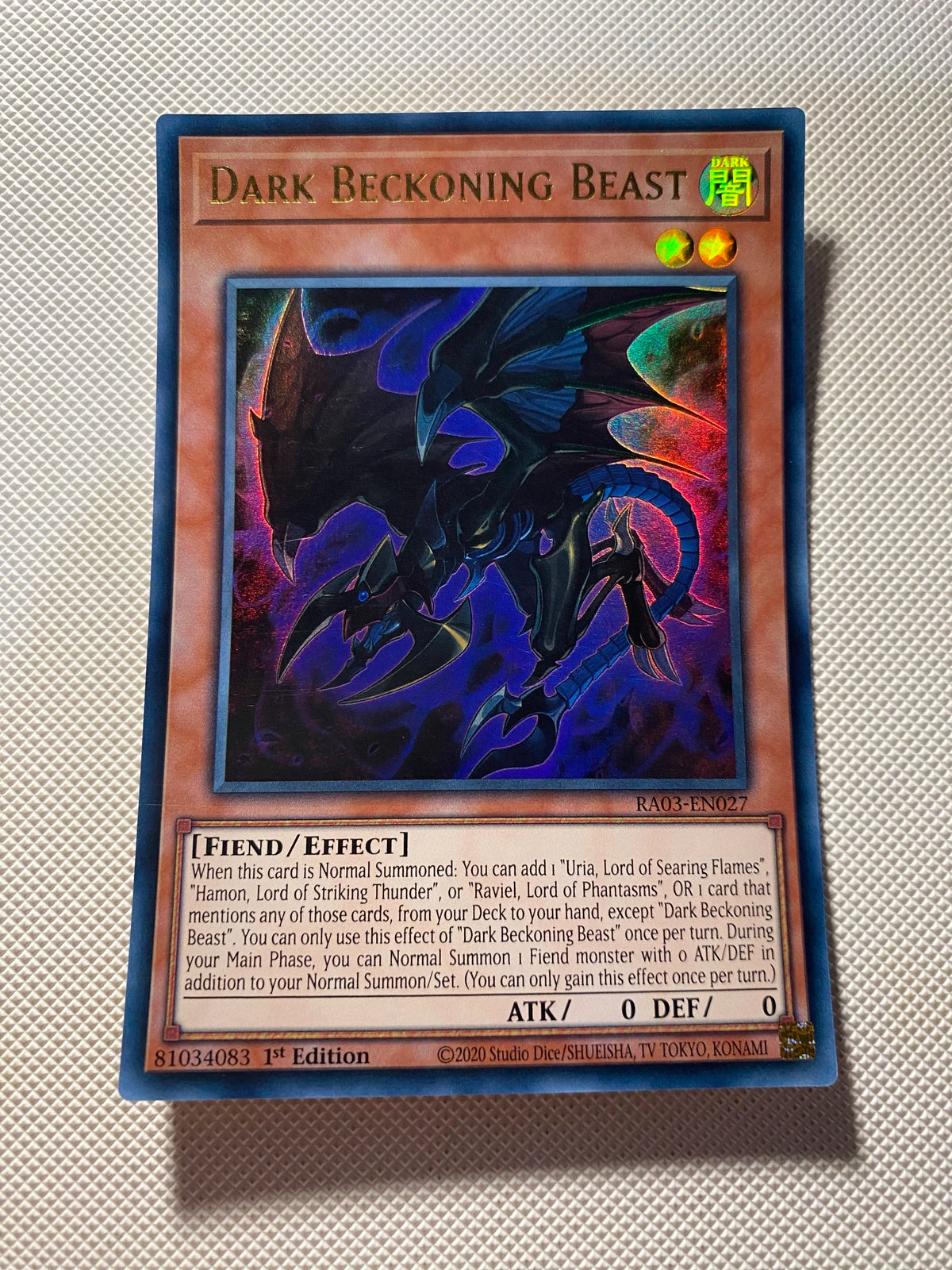 Dark Beckoning Beast Ultra Rare Near Mint
