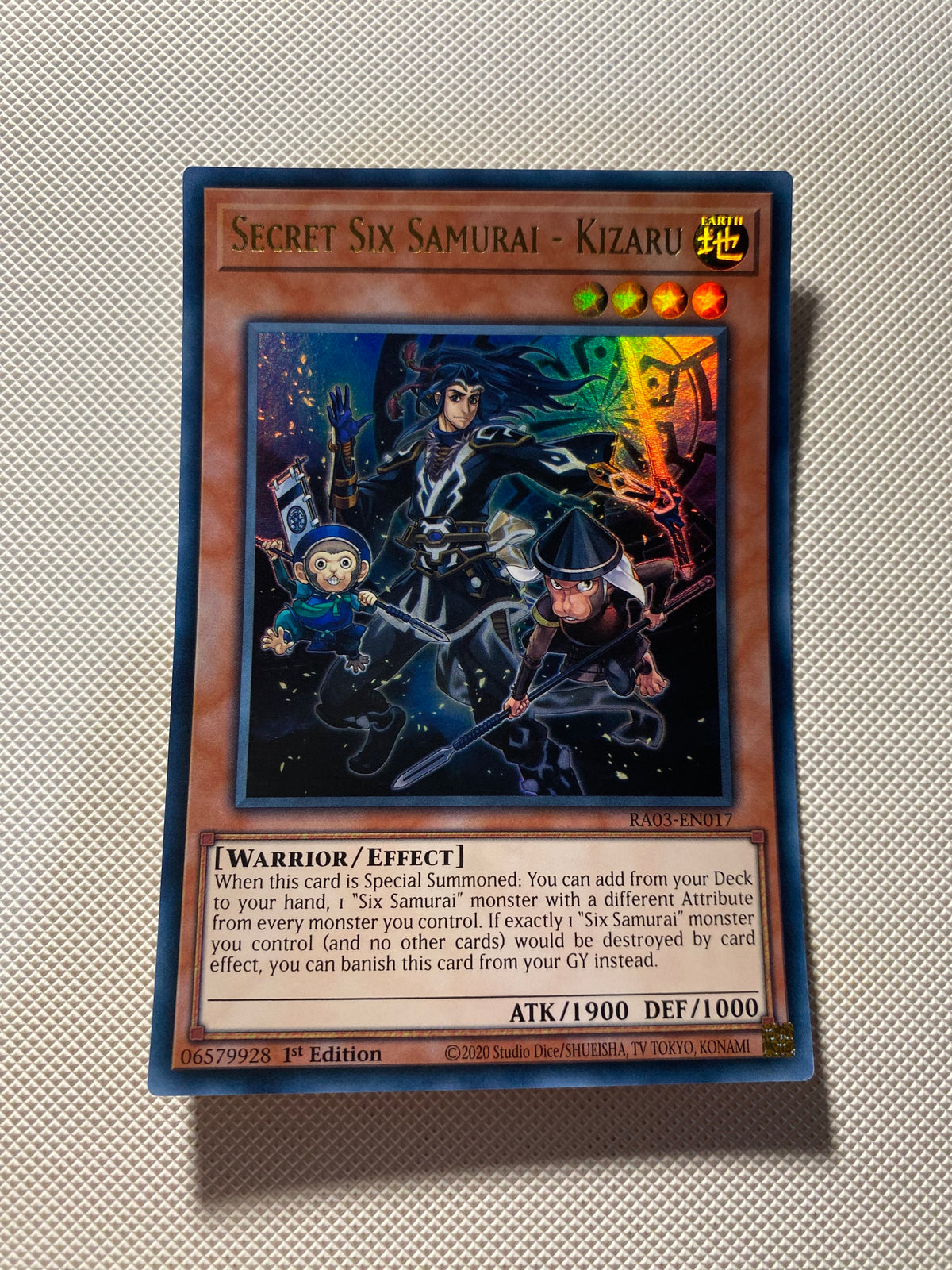 Secret SIX Samurai - Kizaru Ultra Rare Near Mint