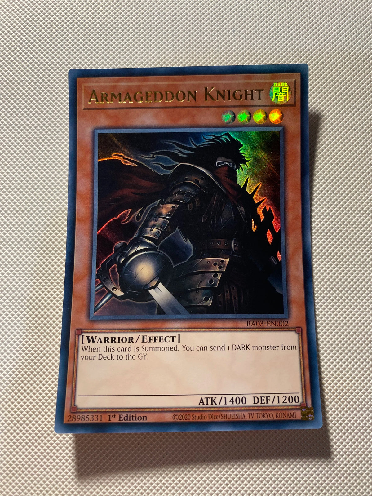 Armageddon Knight Ultra Rare Near Mint