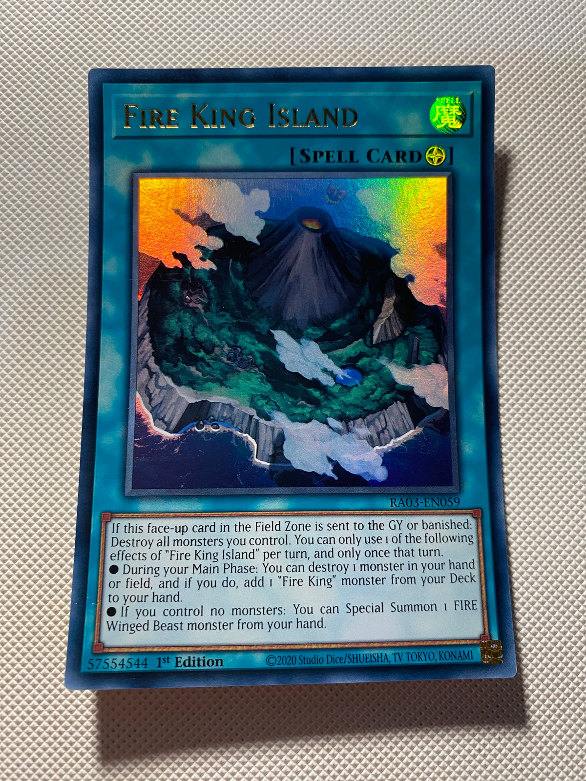 Fire King Island Ultra Rare Near Mint