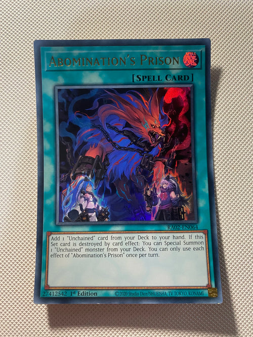 Abominatiopn's Prison Ultra Rare Near Mint