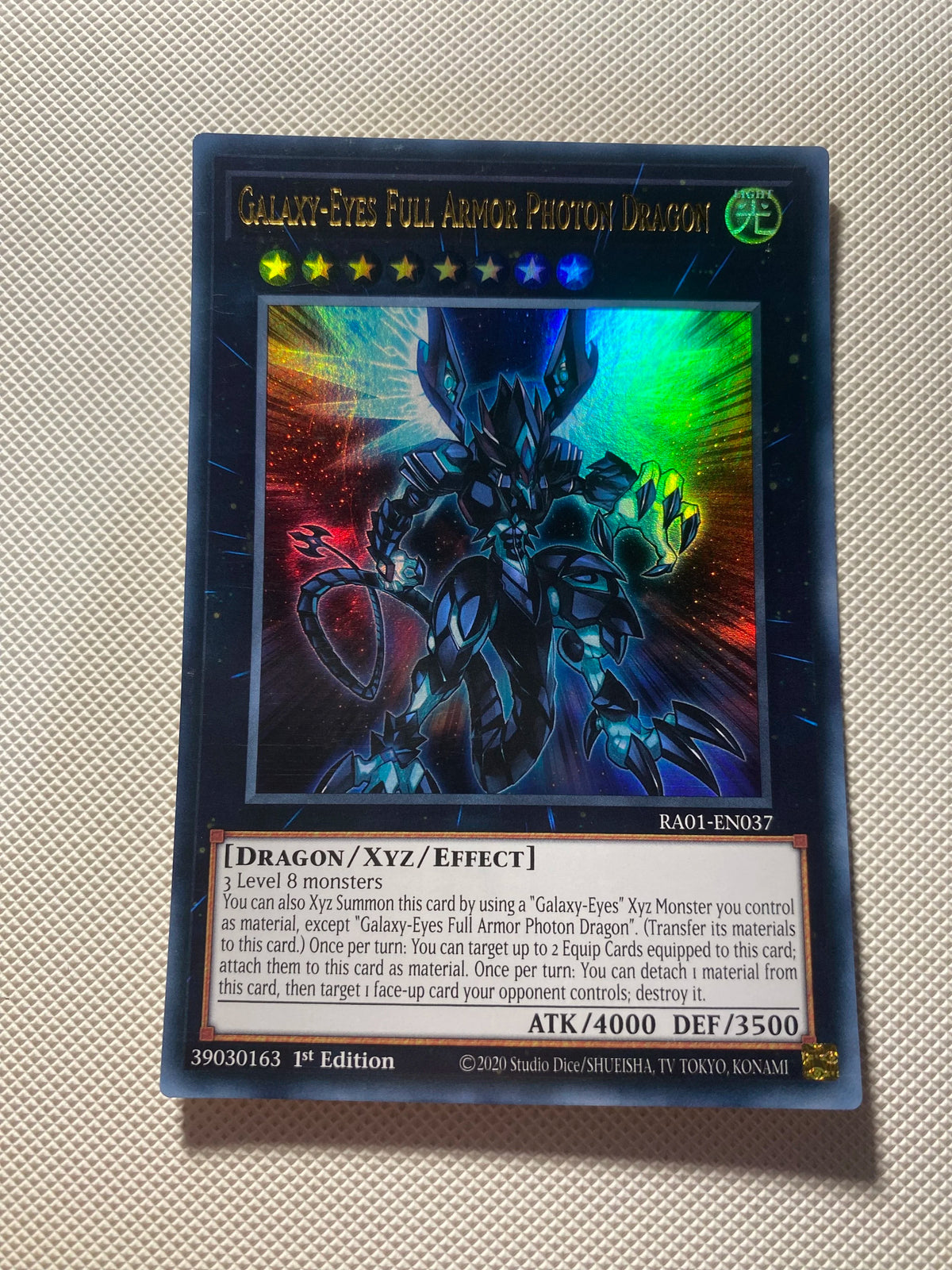 Galaxy-eyes Full Armor Photon Dragon Ultra Rare Near Mint