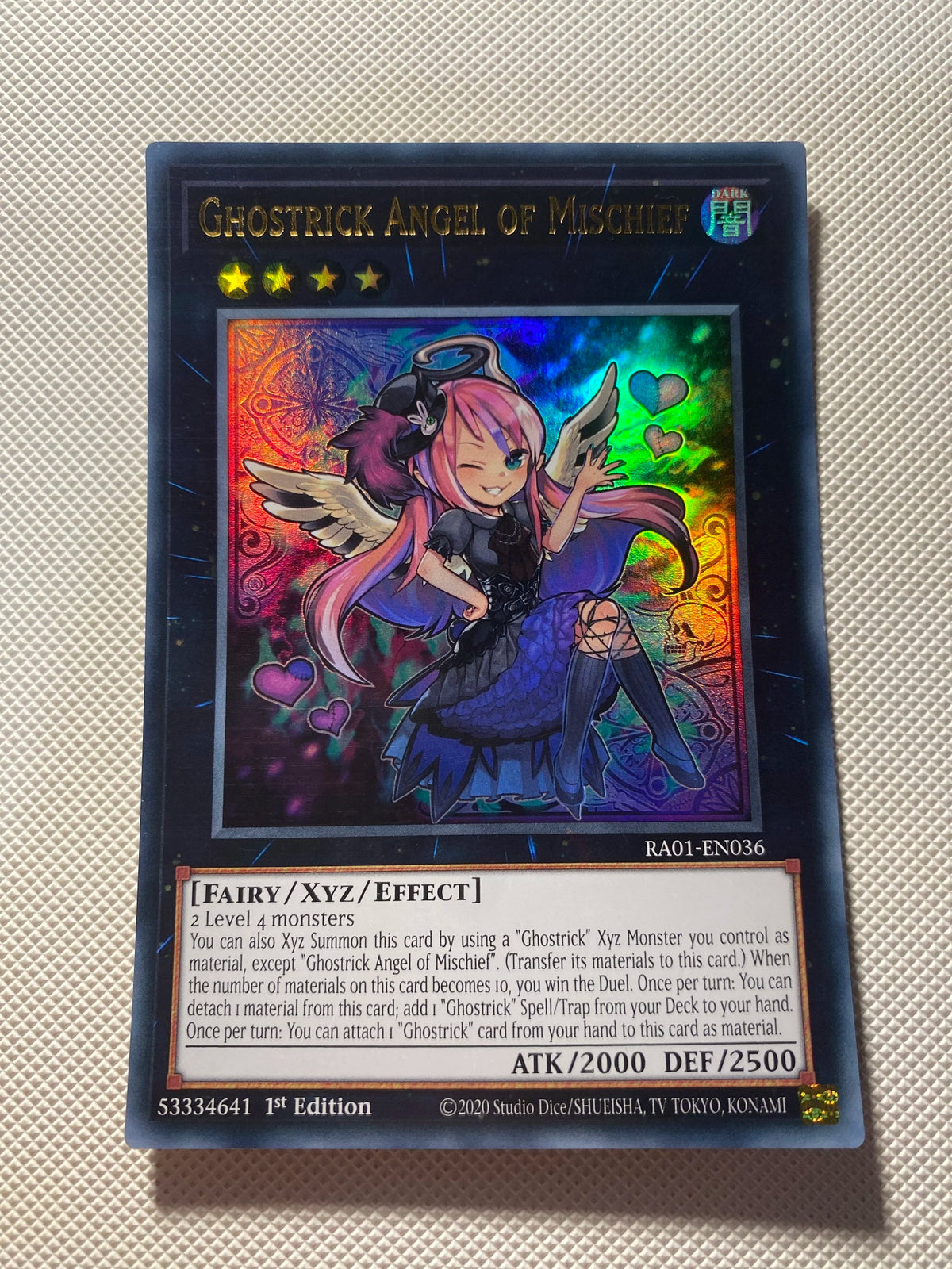 Ghostrick Angel OF Mischief Ultra Rare Near Mint