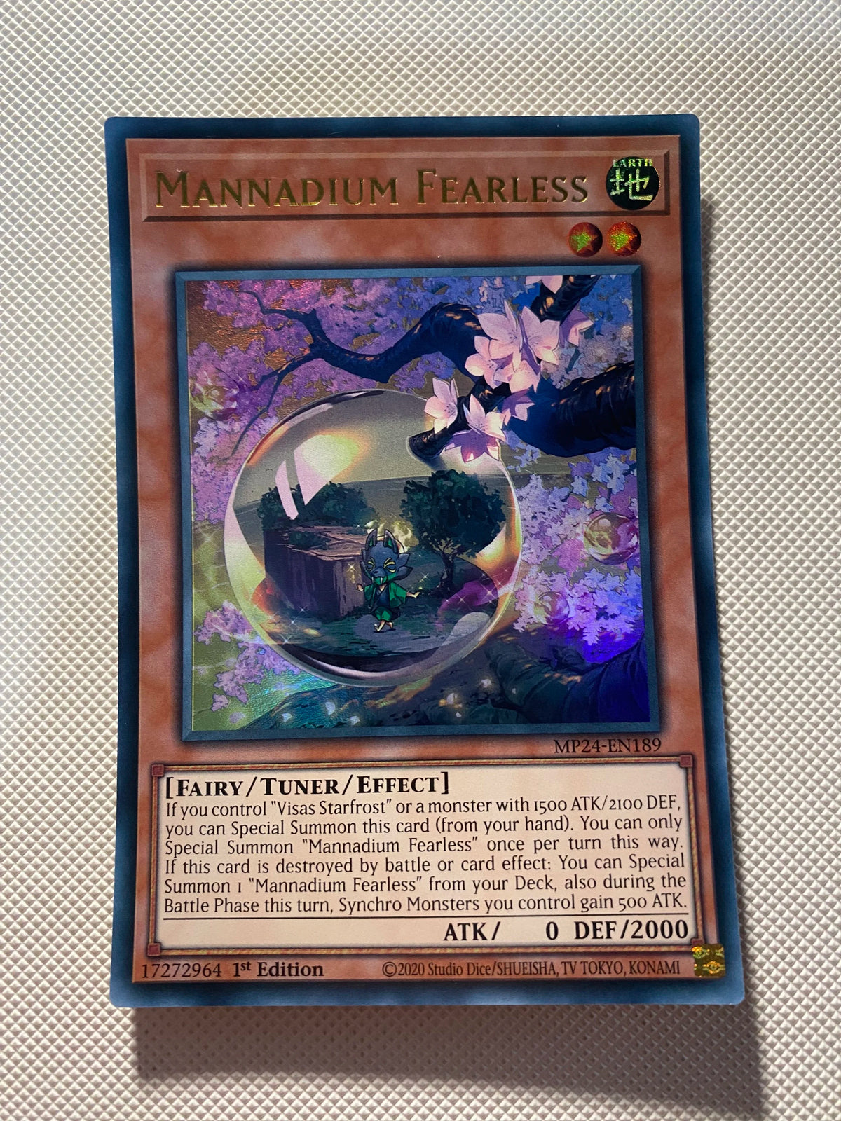 Mannadium Fearless Ultra Rare Near Mint