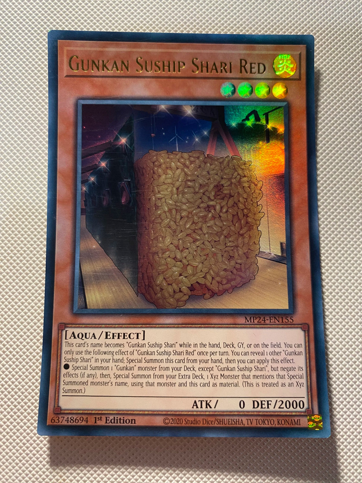 Gunkan Suship Shari RED Ultra Rare Near Mint