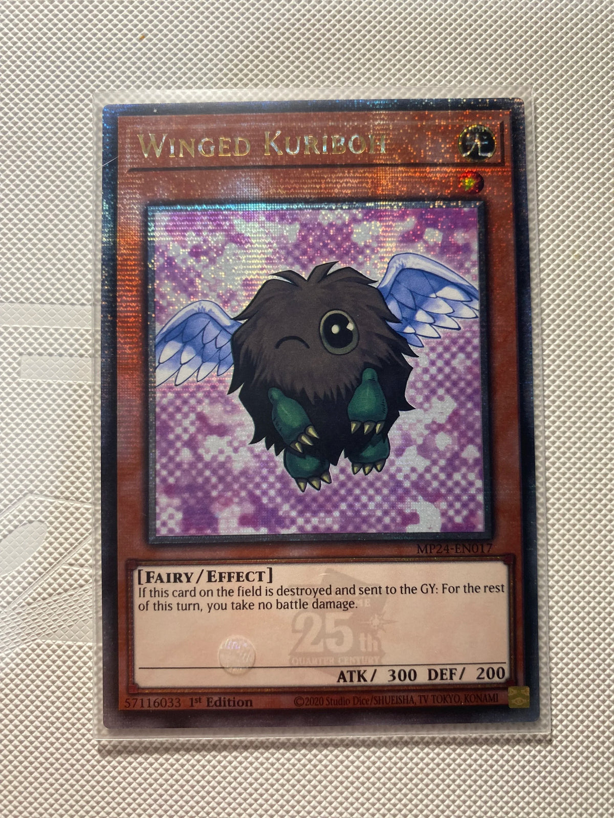 Winged Kuriboh Quarter Century Secret Rare Near Mint