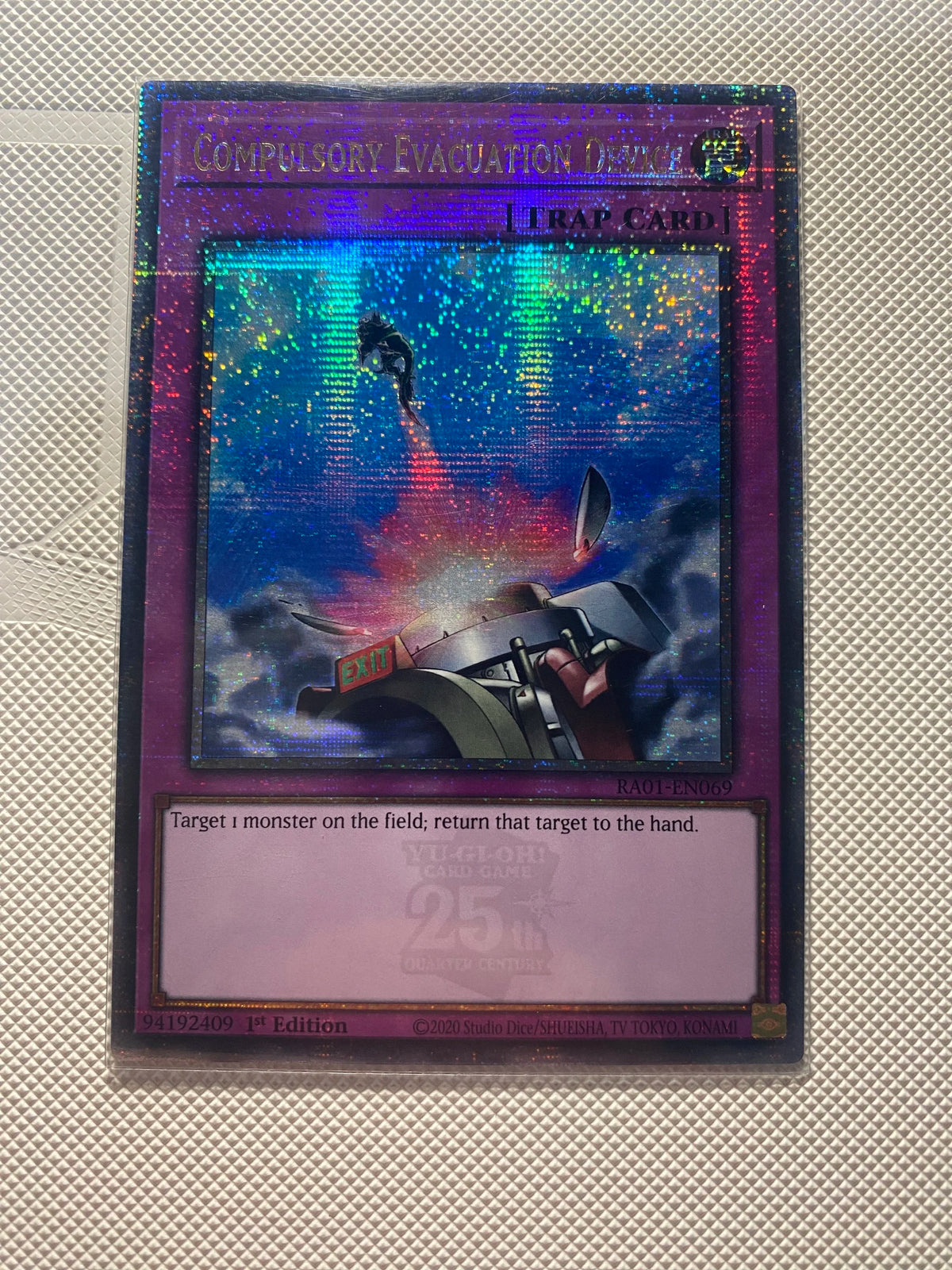 Compulsory Evacuation Device Near Mint Quarter Century Secret Rare