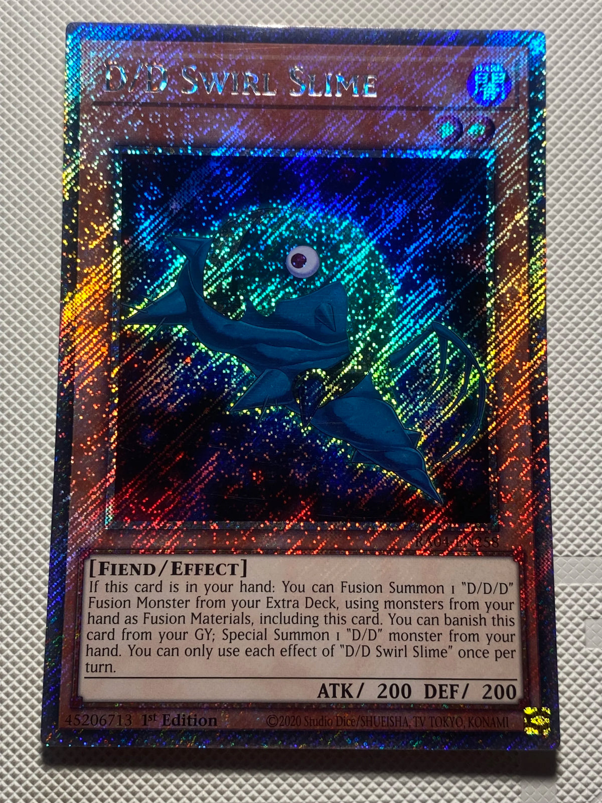 D/D SWIRL SLIME Platinum Secret Rare