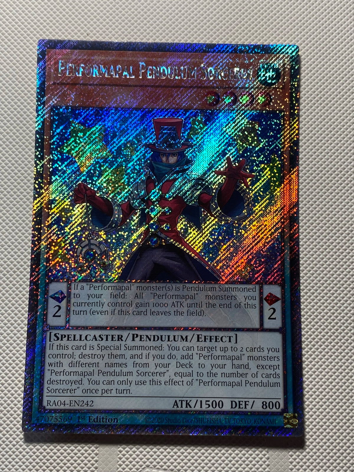 PERFORMAPAL PENDULUM SORCERER Platinum Secret Rare