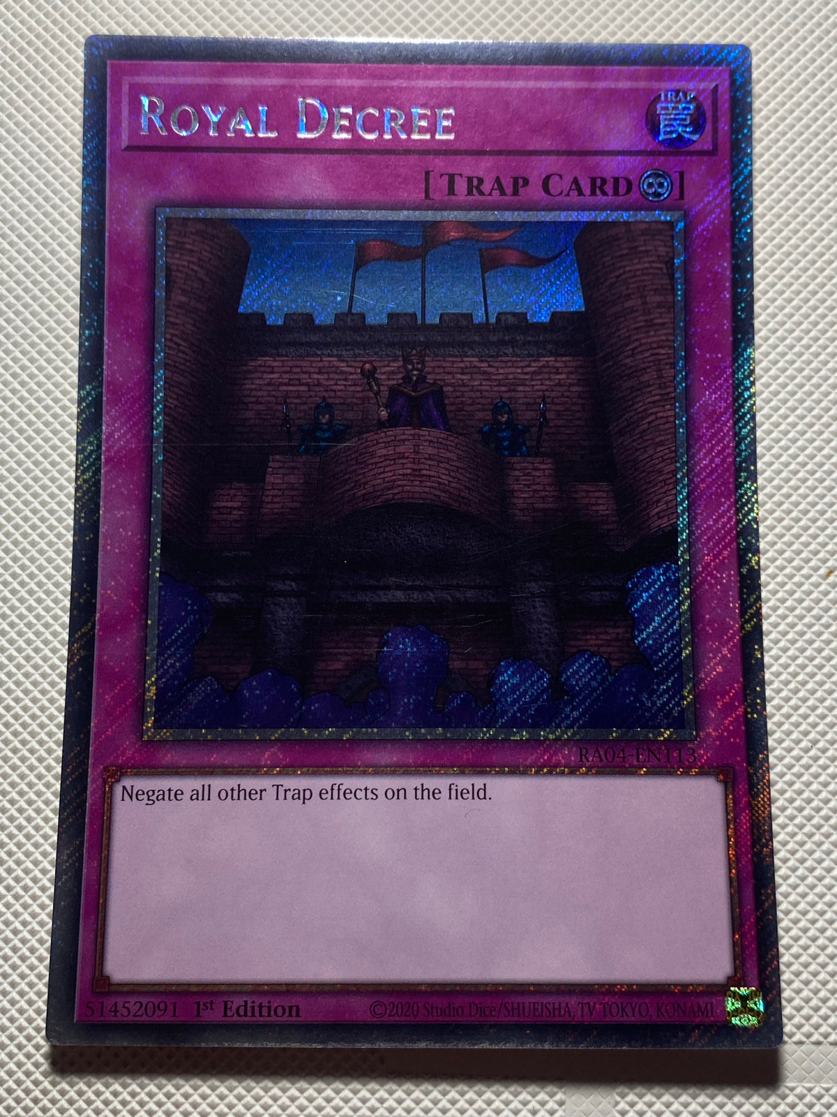 ROYAL DECREE Platinum Secret Rare