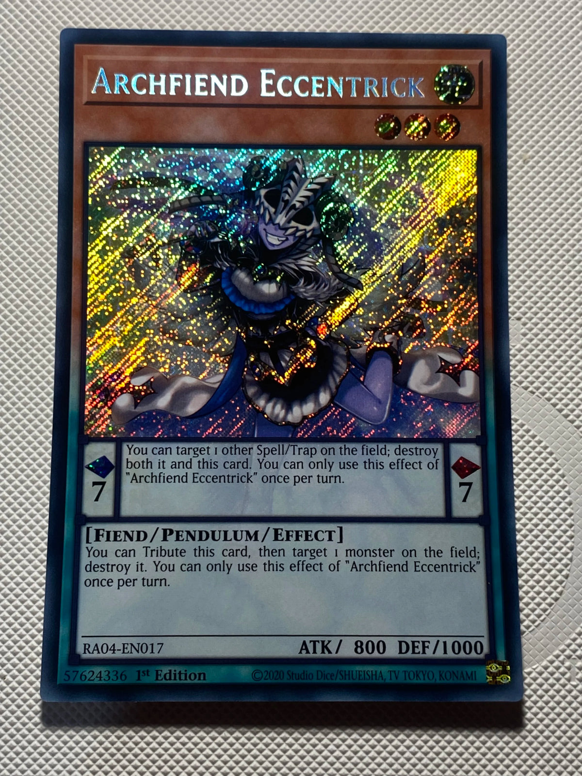 ARCHFIEND ECCENTRICK Secret Rare