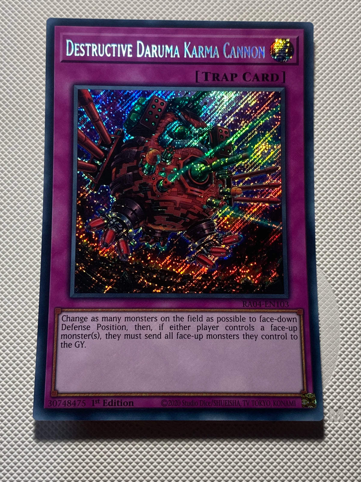 DESTRUCTIVE DARUMA KARMA CANNON Secret Rare