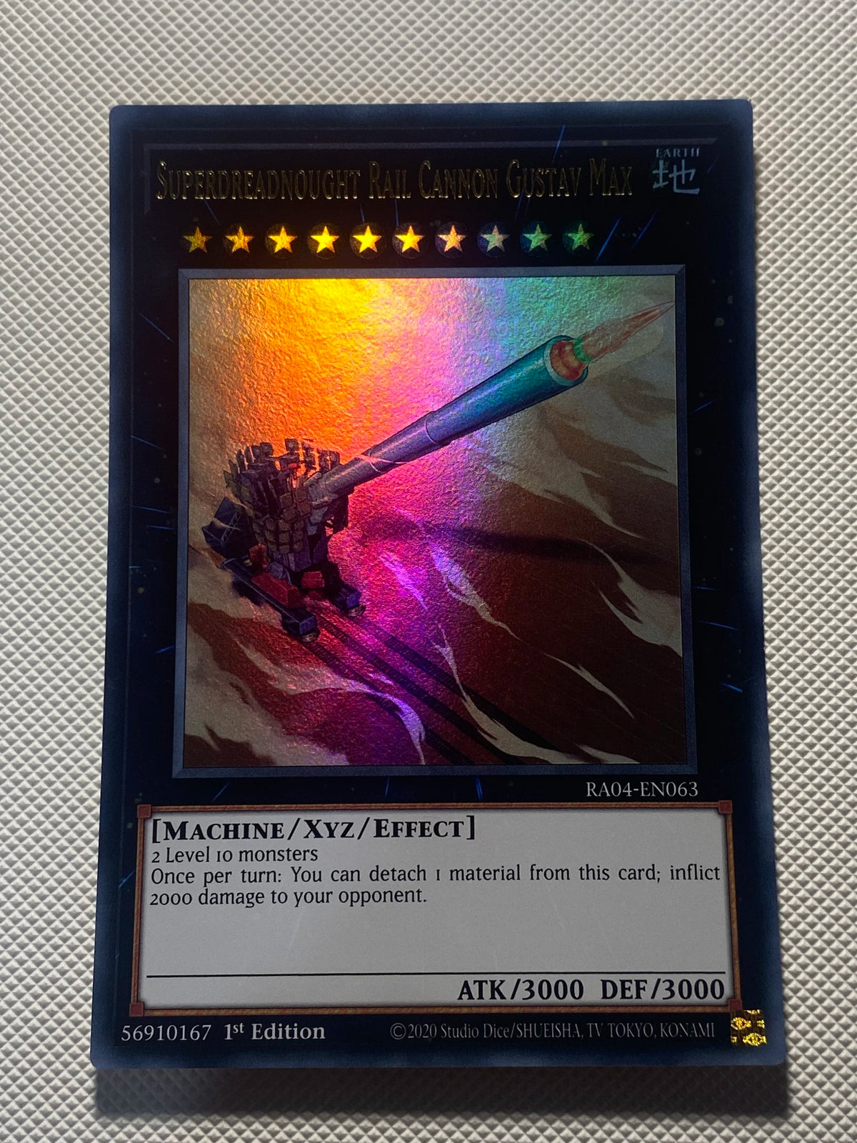 SUPERDRADNOUGHT RAIL CANNON GUSTAV MAX Ultra Rare
