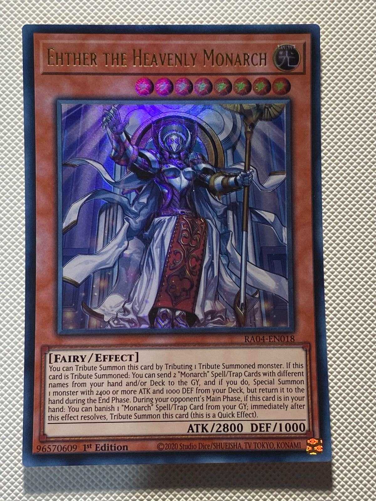 ETHHER THE HEAVENLY MONARCH Ultra Rare