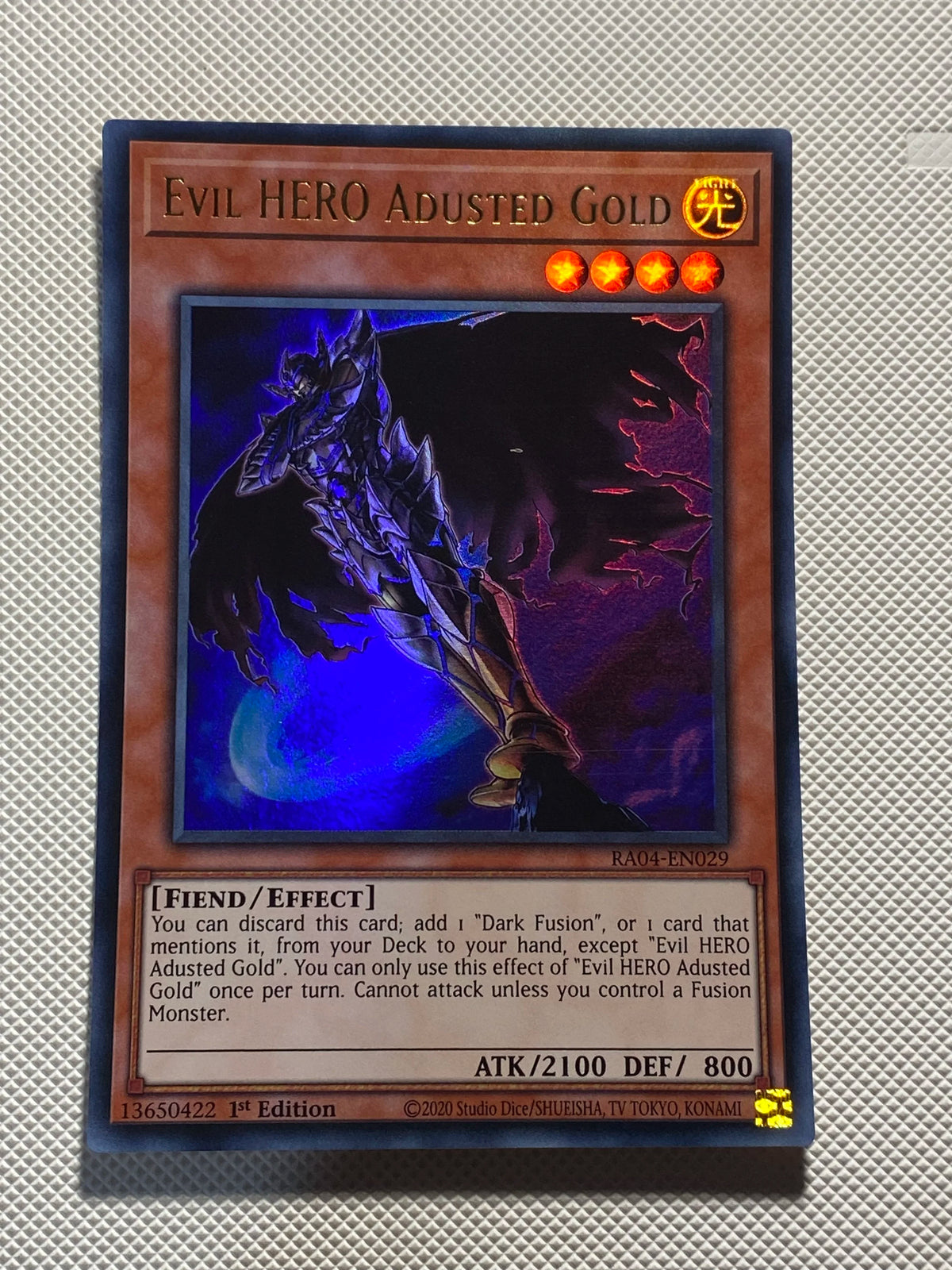 EVIL HERO ADUSTED GOLD Ultra Rare