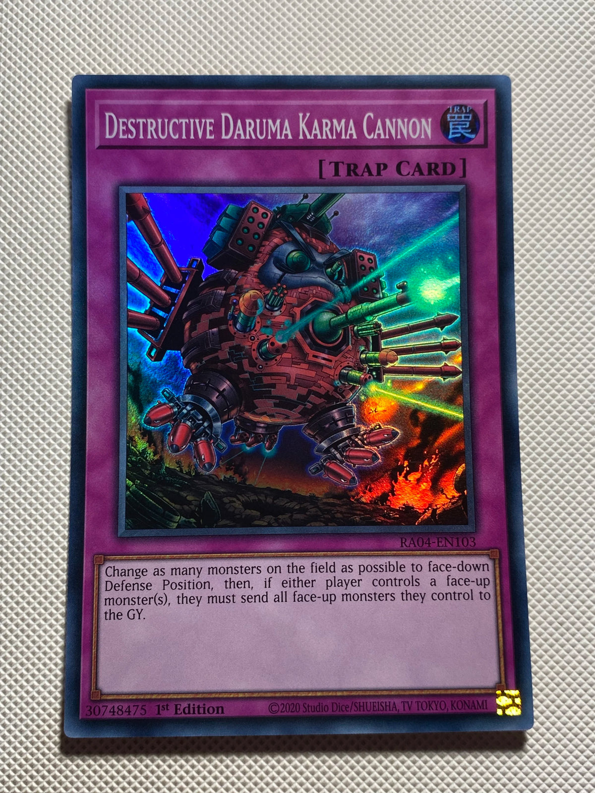 DESTRUCTIVE DARUMA KARMA CANNON Super Rare
