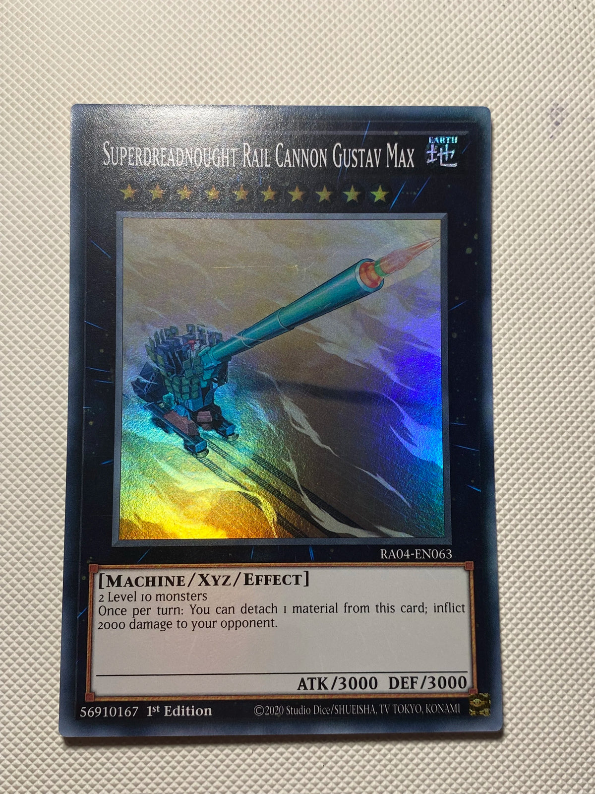 SUPERDREADNOUGHT RAIL CANNON GUSTAV MAX Super Rare