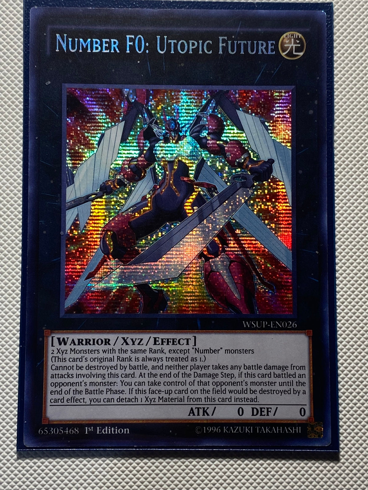 NUMBER F0: UTOPIC FUTURE (AMERICAN PRINT) LP CORNERS Prismatic Secret Rare